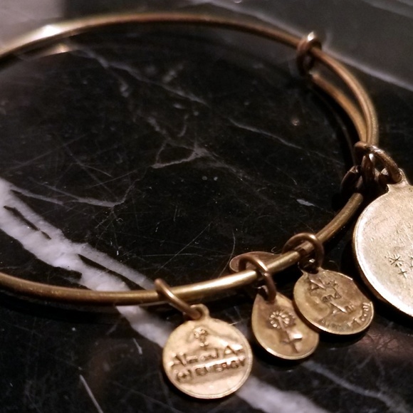 Alex And Ani OM Charm Bangle Bracelet Rafaelian Ru - Picture 8 of 8